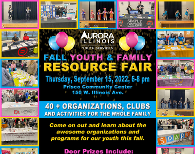 Youth & Family Resource Fair Thursday, September 15