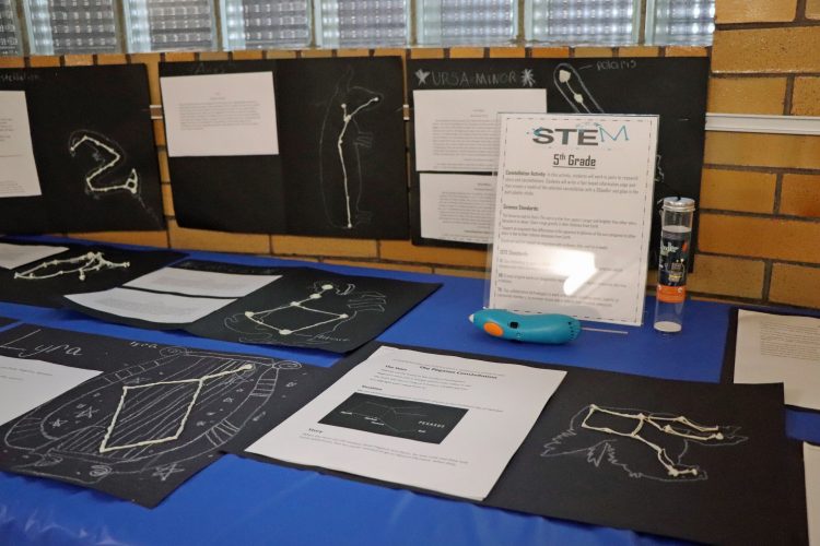 STEM projects on display.