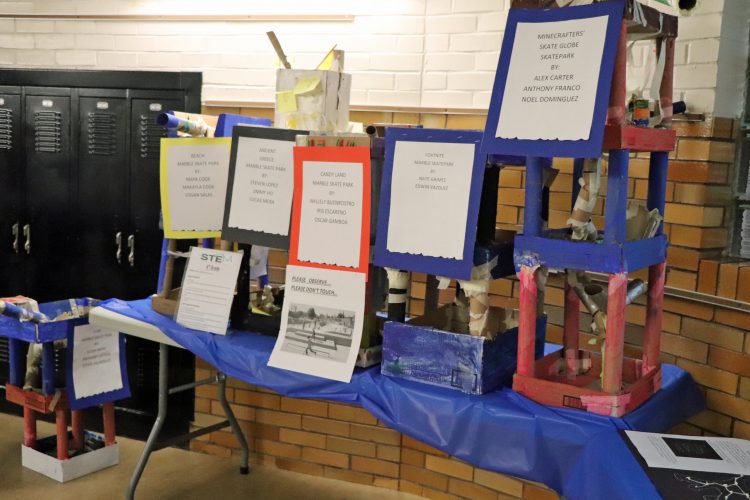 STEM projects on display.