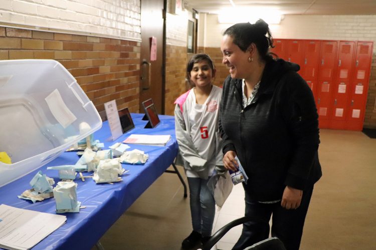 STEM projects on display.